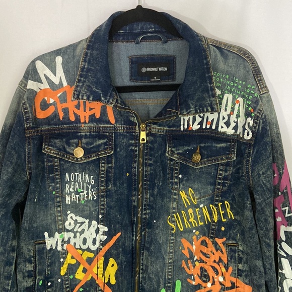 Argonaut Nation Vintage Wash Jean Jacket Size S - Picture 2 of 12